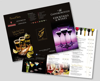 Drink Menus & Wine List Printing