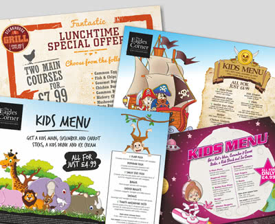 Colour Printed, Paper Placemats for Restaurants, Bars & Cafes