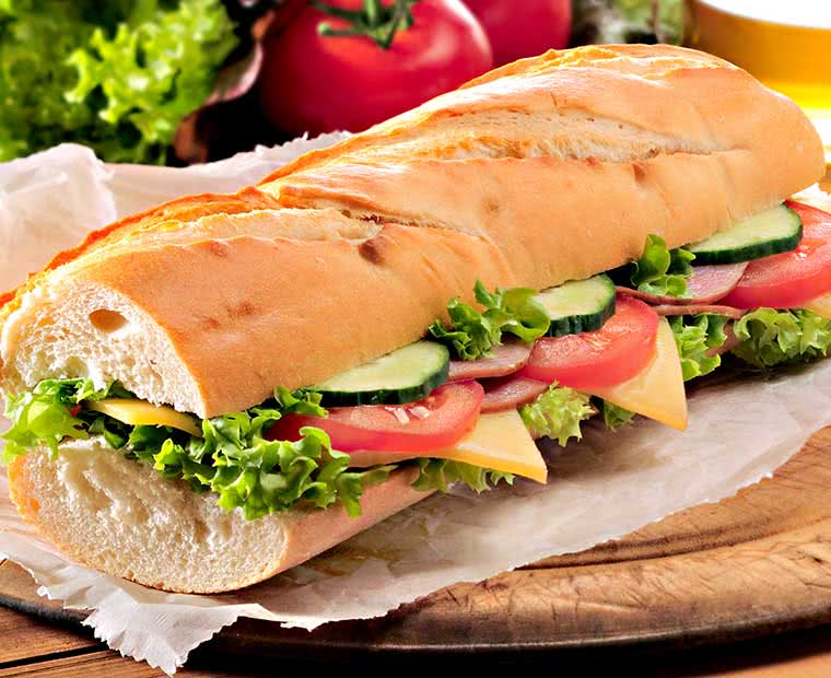 Sandwich Bar food image library (c) Low Cost Menus